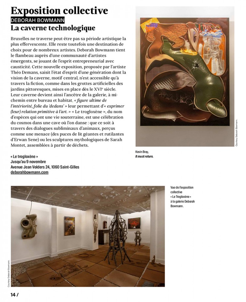 cartel exhibition of le trogloxène